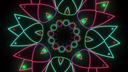 Colorful Mandala Fly Through 1